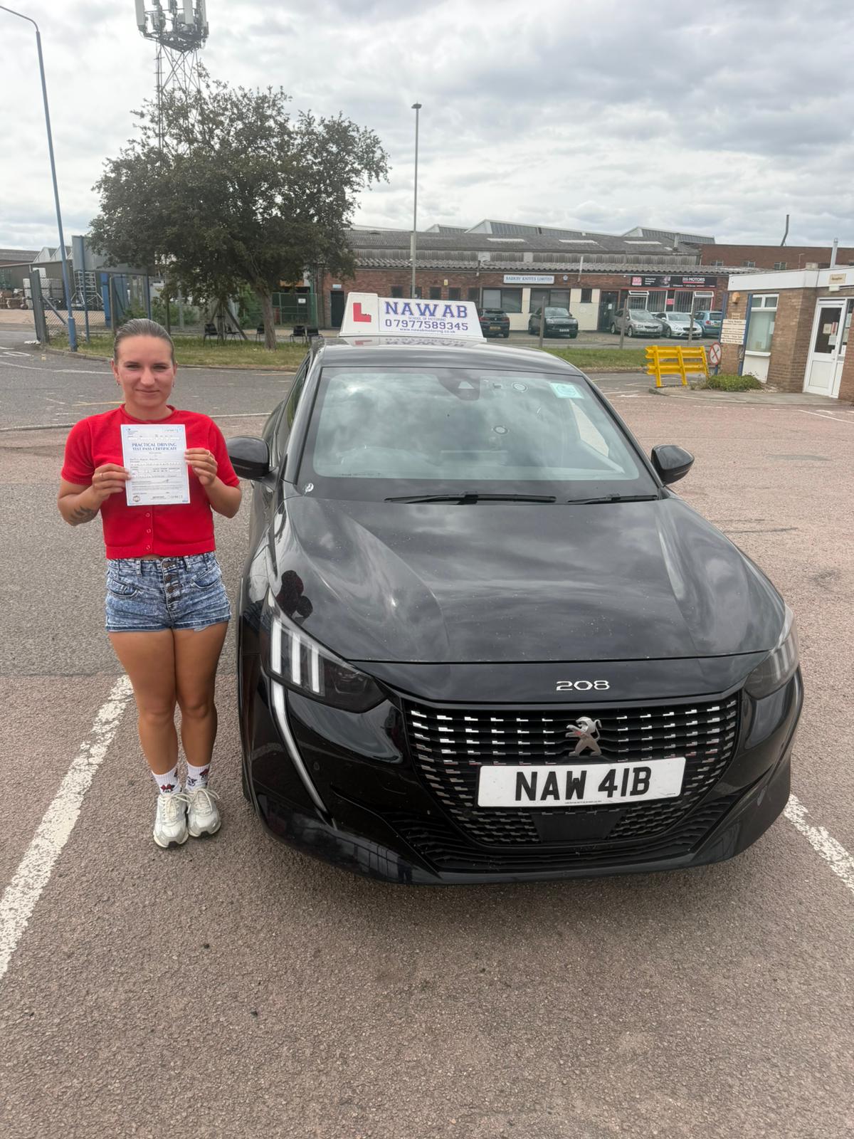 Marija Kuklina, a first-time passer with Nawab School of Motoring