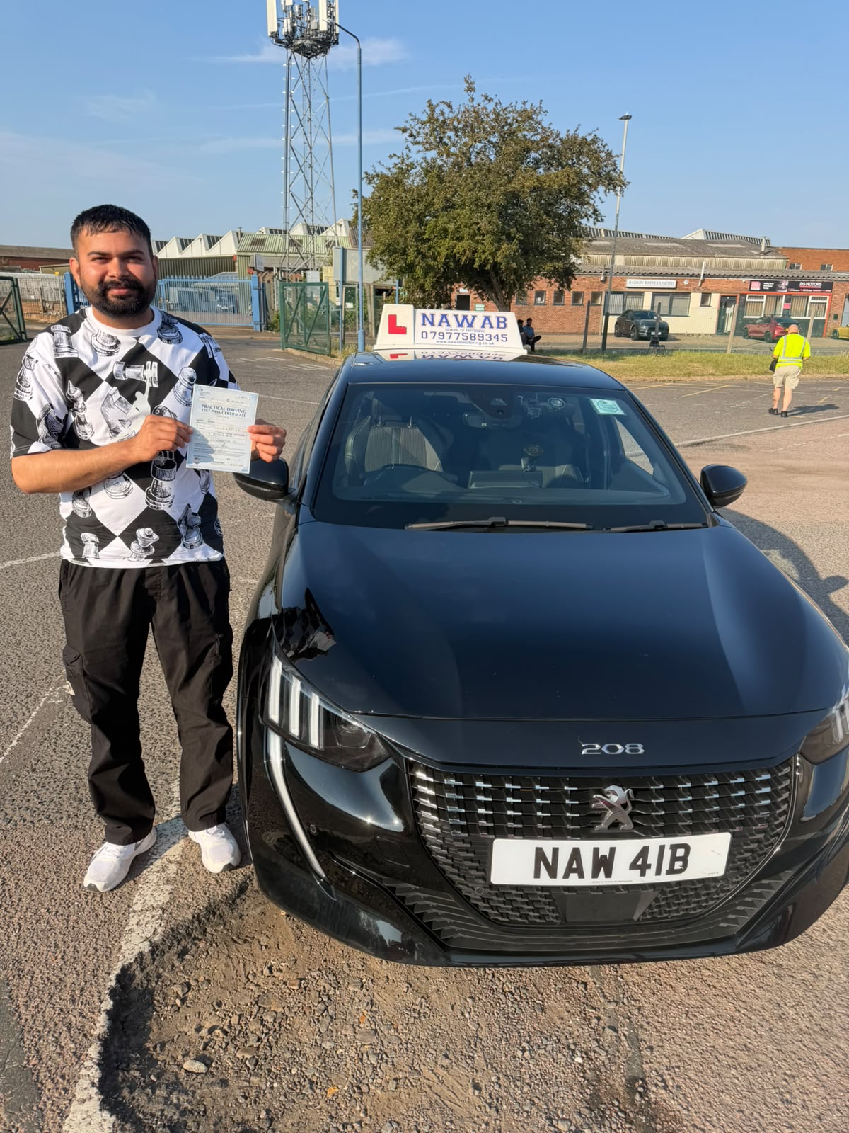 Robin Robin, a first-time passer with Nawab School of Motoring