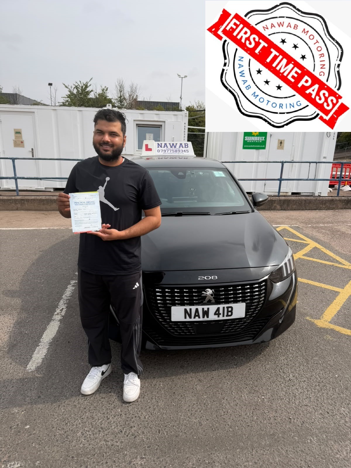Hardeep Singh, a first-time passer with Nawab School of Motoring