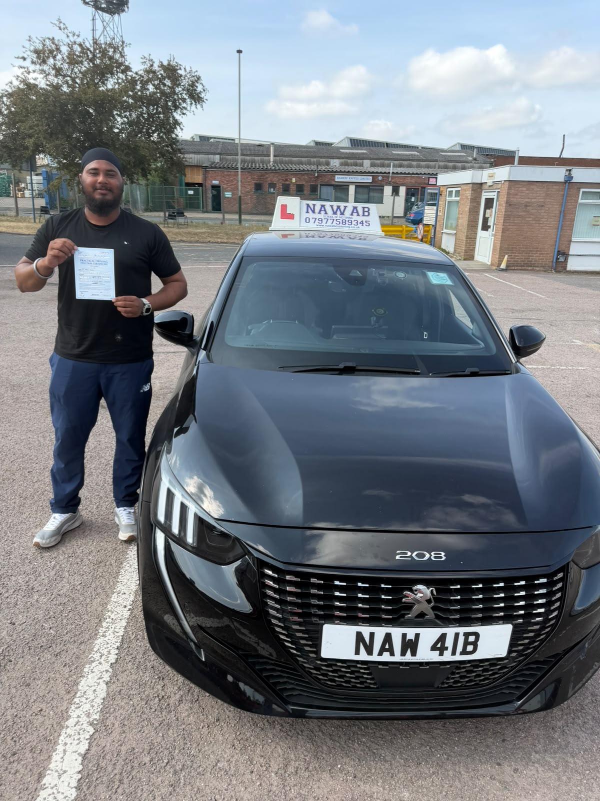 Mani Singh, a first-time passer with Nawab School of Motoring