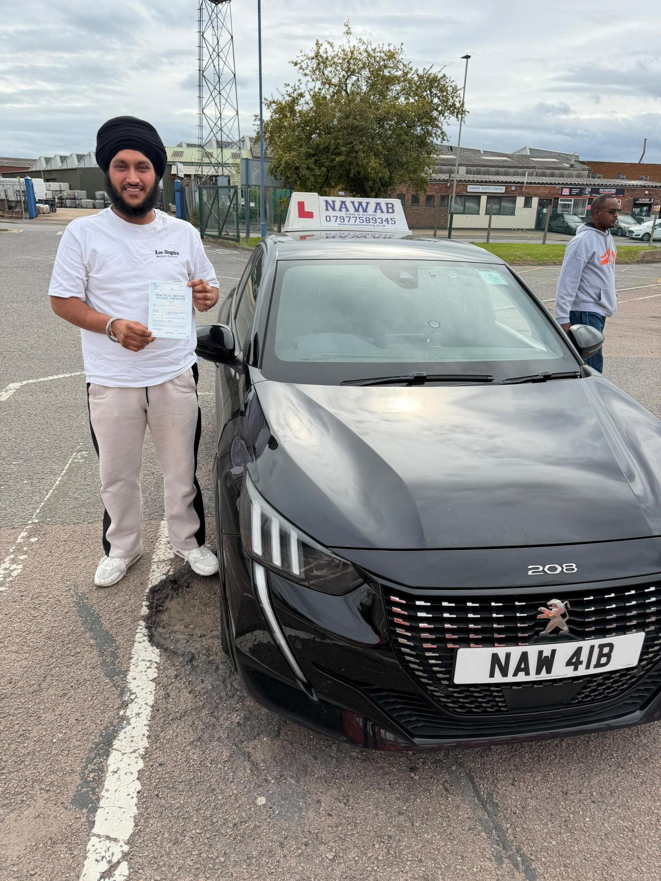 Kamaldeep Singh, a first-time passer with Nawab School of Motoring
